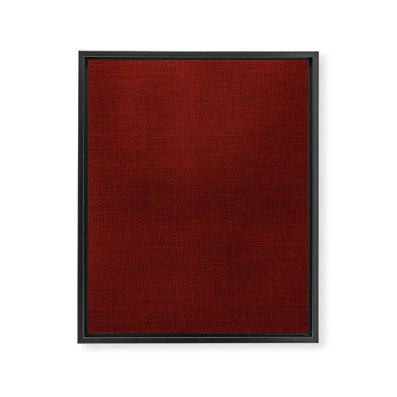 Dark Red Christmas Burlap Cloth Framed Canvas Print Gallery Image 8