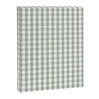 Desert Sage Grey Green and White Gingham Check Canvas Print Gallery Image 8