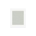 Desert Sage Grey Green and White Gingham Check Art Print Gallery Image 1