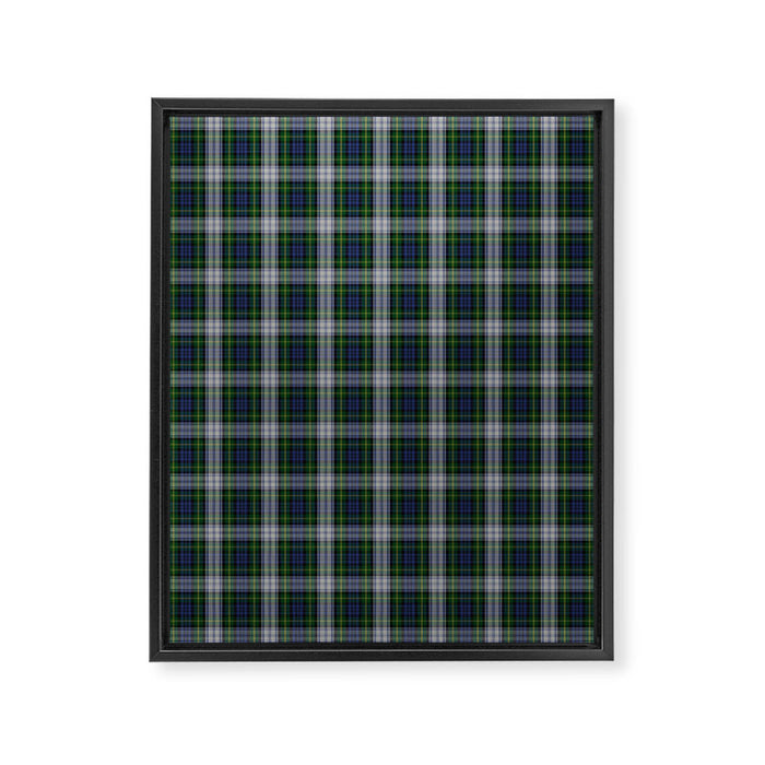 Dress Gordon Scottish Tartan Plaid Pattern Framed Canvas Print Gallery Image 1