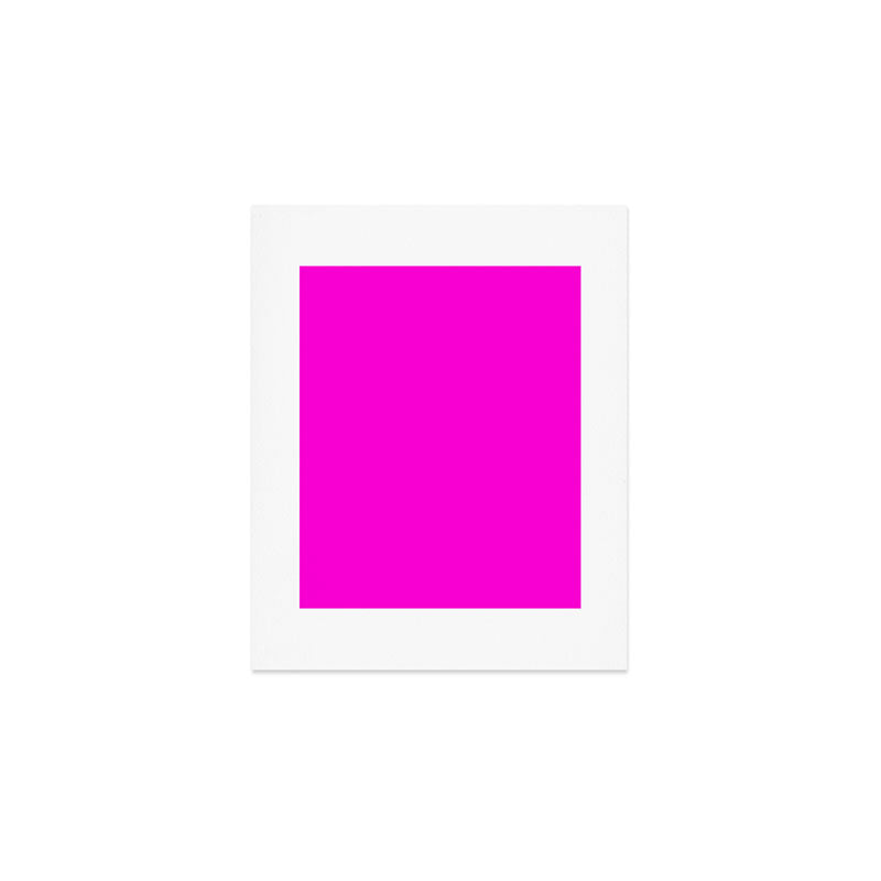 Fluorescent Neon Hot Pink Art Print Gallery Image 1