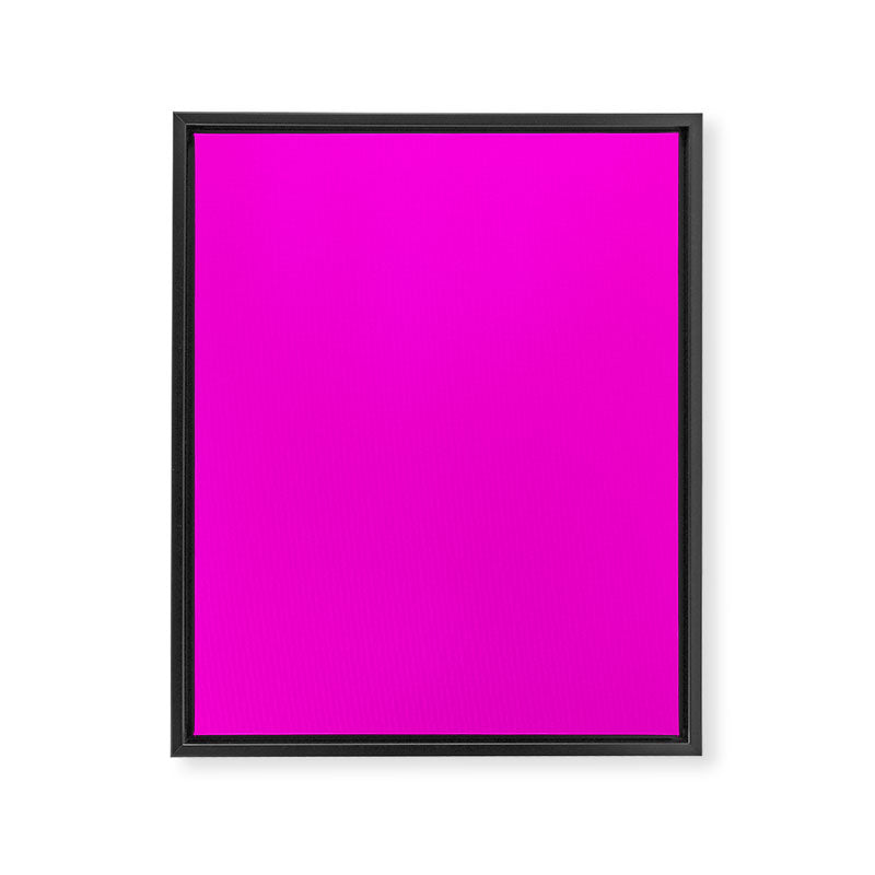 Fluorescent Neon Hot Pink Framed Canvas Print Gallery Image 8