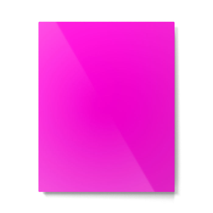 Fluorescent Neon Hot Pink Metal Print Gallery Image 1