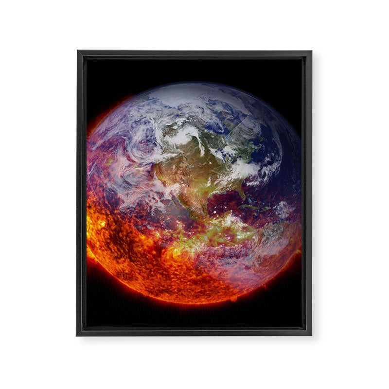 Global Warming Climate Change Framed Canvas Print Gallery Image 8