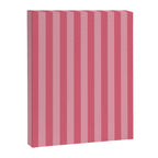 Large Nantucket Red Cabana Tent Stripes Canvas Print Gallery Image 8