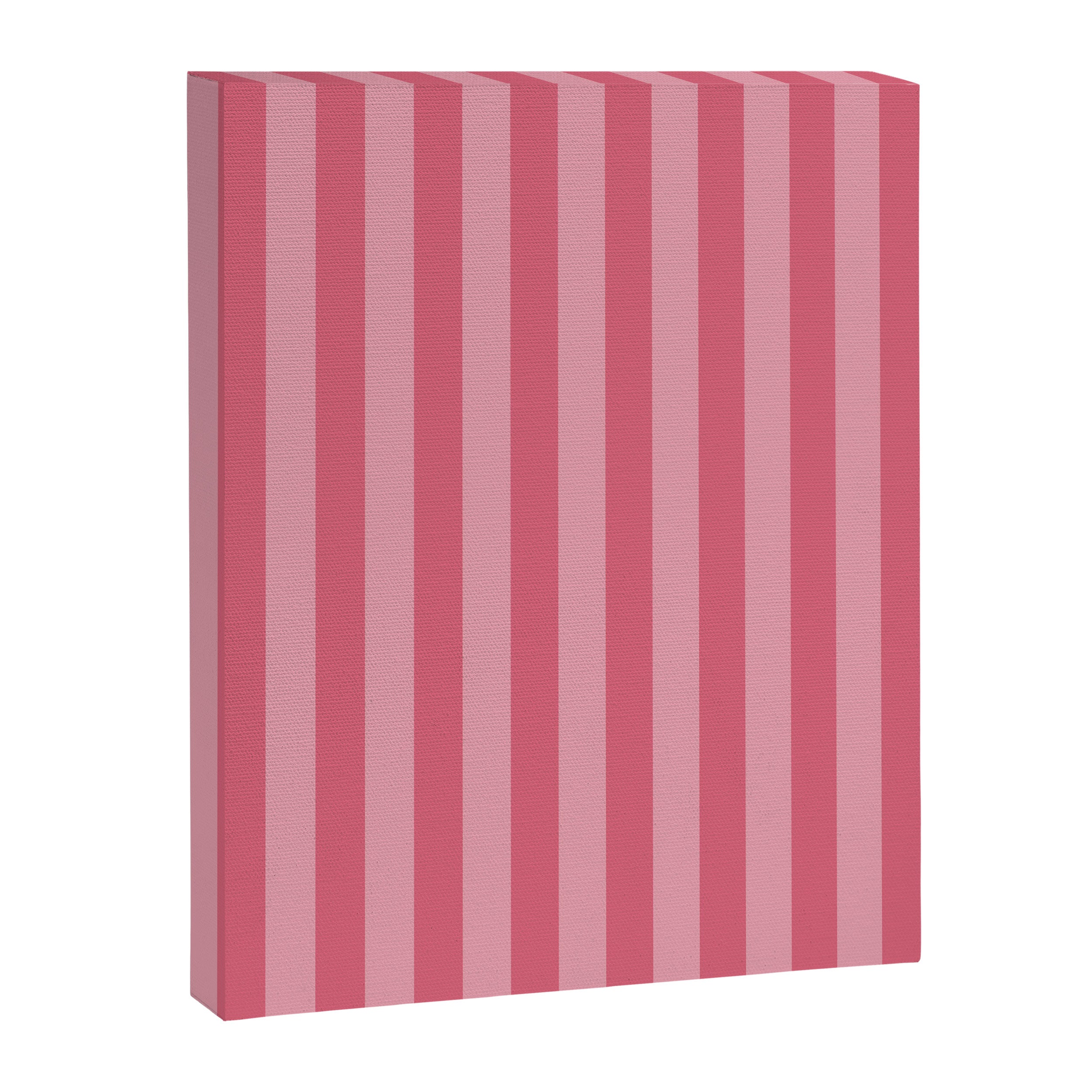 Large Nantucket Red Cabana Tent Stripes Canvas Print Gallery Image 8