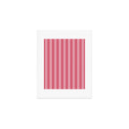 Large Nantucket Red Cabana Tent Stripes Art Print Gallery Image 1