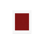 Large White Polka Dots On Dark Christmas Candy Apple Red Art Print Gallery Image 1