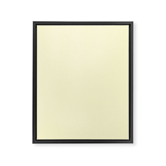 Lemon Yellow Framed Canvas Print Gallery Image 1