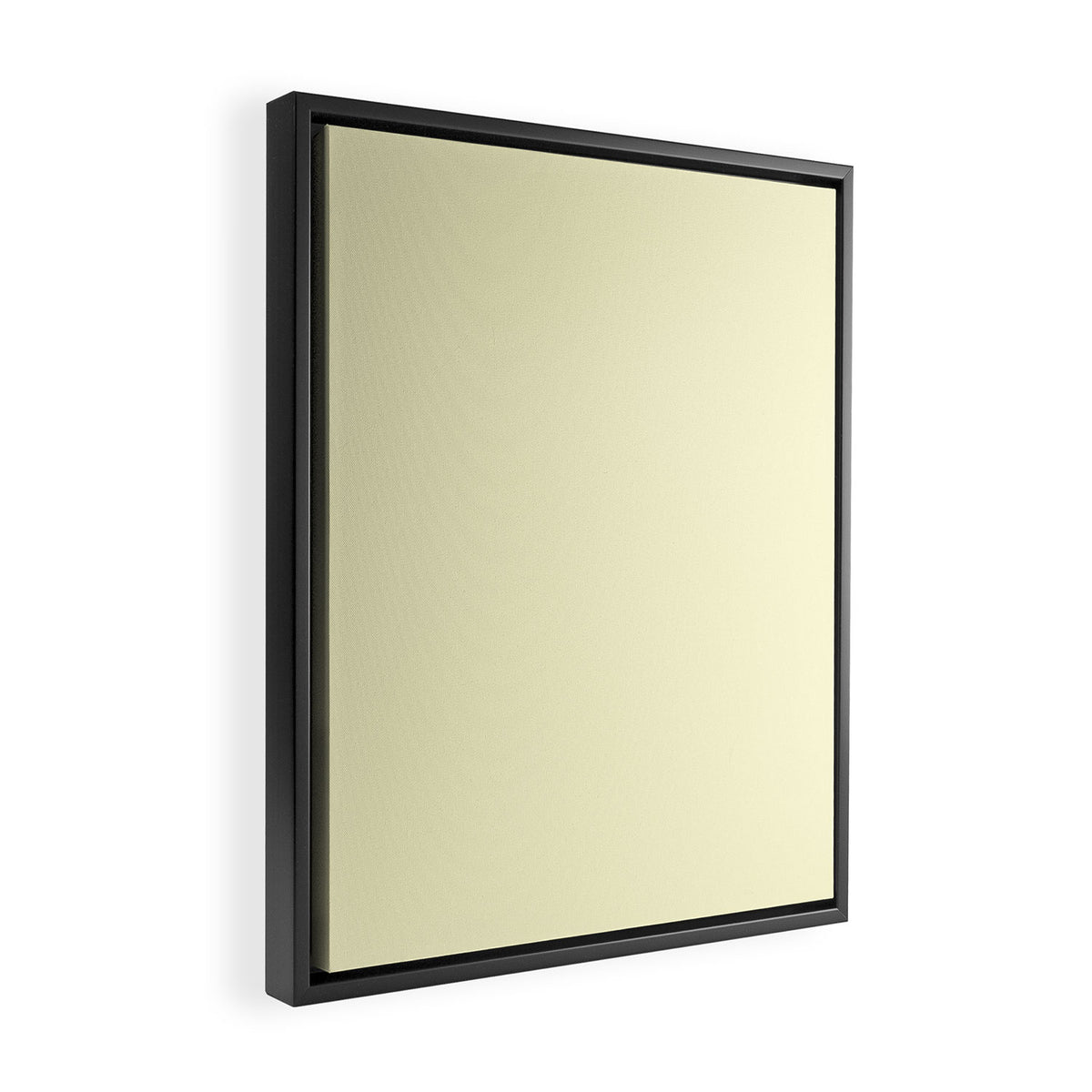 Lemon Yellow Framed Canvas Print Gallery Image 2