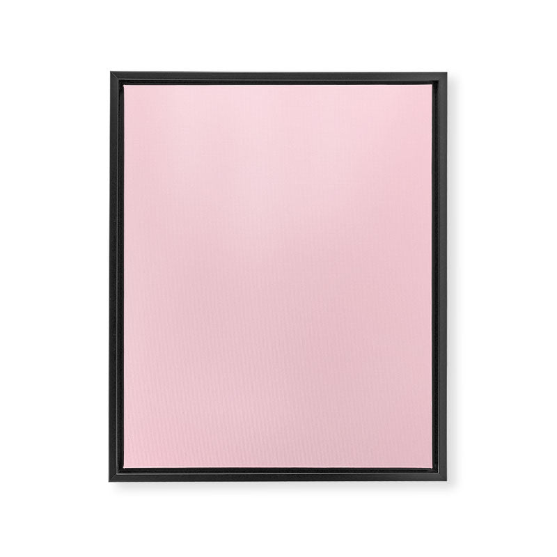 Light Soft Pastel Pink Solid Color Framed Canvas Print Gallery Image 8