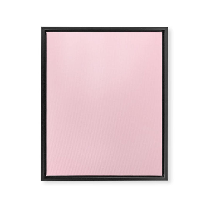 Light Soft Pastel Pink Solid Color Framed Canvas Print Gallery Image 1