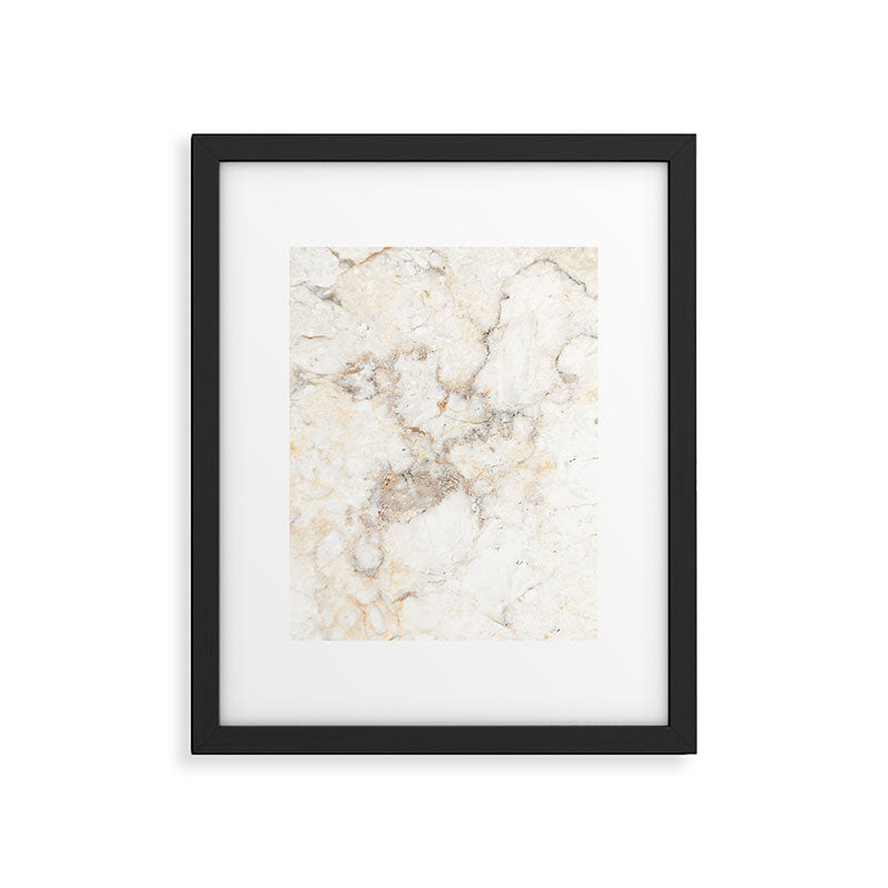 Marble Natural Stone Grey Veining Quartz Framed Art Print Gallery Image 6