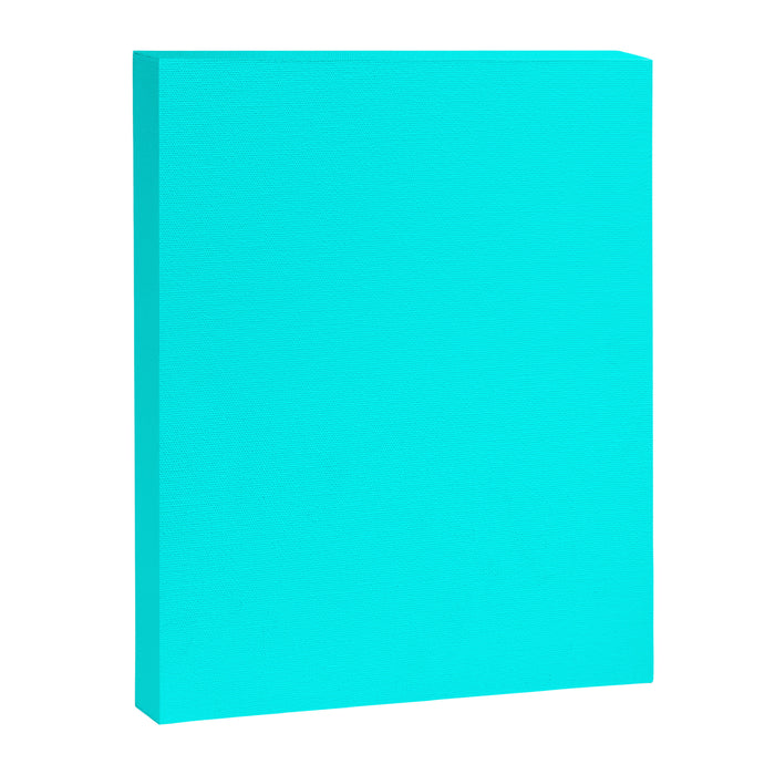 Neon Aqua Blue Bright Electric Fluorescent Color Canvas Print Gallery Image 1
