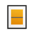 NY Taxi Cab Yellow with Black and White Check Band Framed Art Print Gallery Image 6