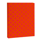 Orange Pop and Hot Neon Pink Polka Dots Canvas Print Gallery Image 8