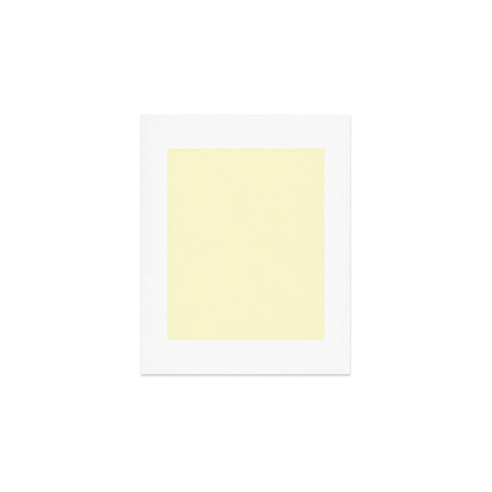 Pastel Lemon Yellow Pale Soft Meringue Yellow Art Print Gallery Image 1