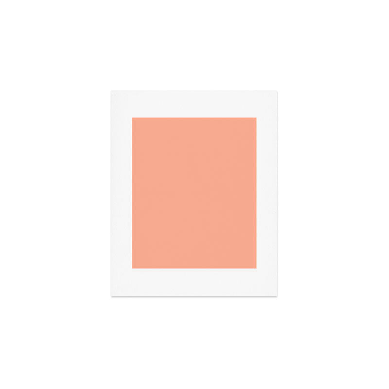 Peach Solid Color Art Print Gallery Image 1