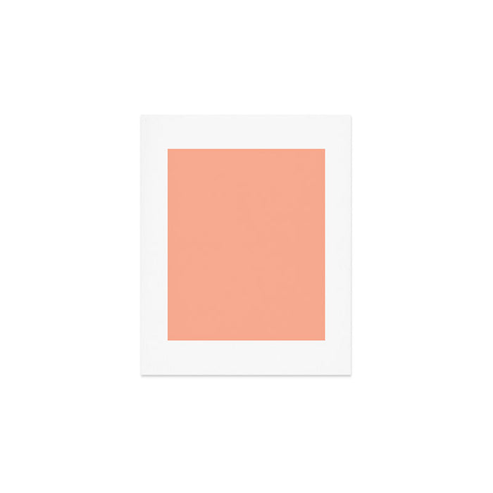 Peach Solid Color Art Print Gallery Image 1