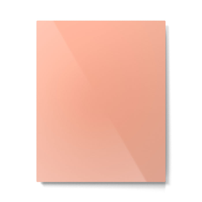 Peach Solid Color Metal Print Gallery Image 1