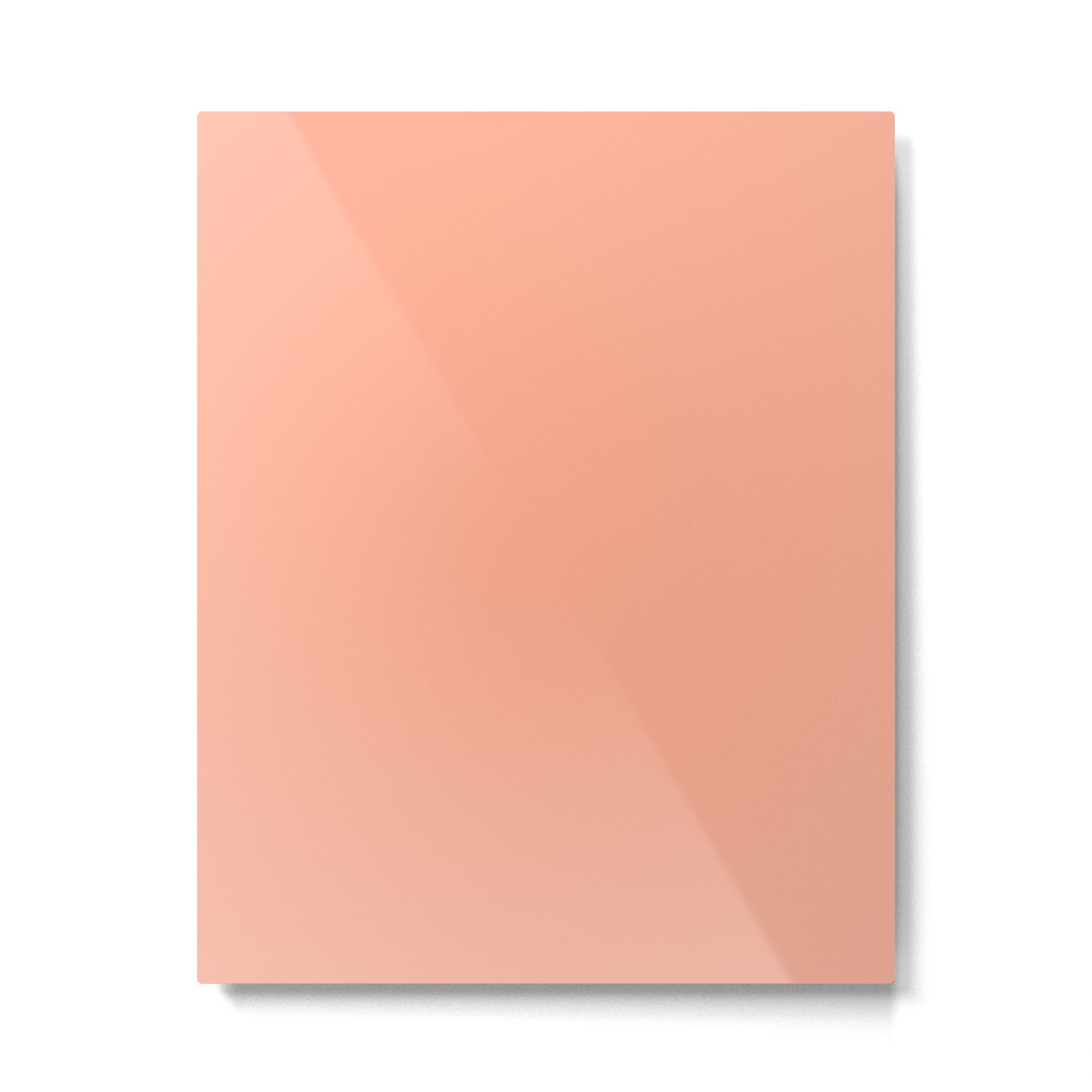 Peach Solid Color Metal Print Gallery Image 6