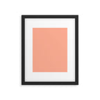 Peach Solid Color Framed Art Print Gallery Image 6