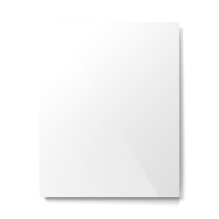 Plain White Simple Solid Color All Over Print Metal Print Gallery Image 1