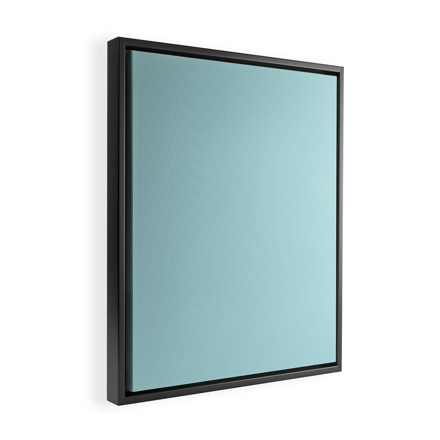 Robin's Egg Aqua Blue Framed Canvas Print Gallery Image 2