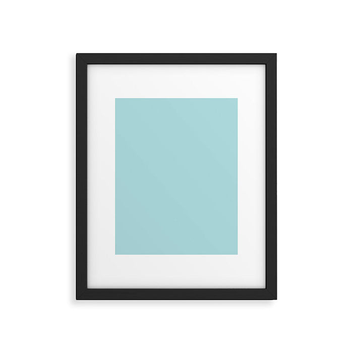 Robin's Egg Aqua Blue Framed Art Print Gallery Image 1