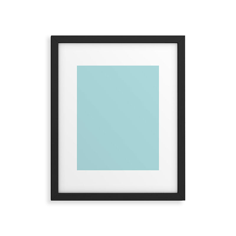 Robin's Egg Aqua Blue Framed Art Print Gallery Image 6