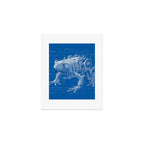 Robotic Toad Bufo Mechanicus Engineering Blueprint Art Print Gallery Image 1