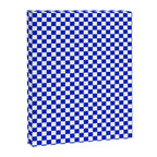 Small Cobalt Blue and White Checkerboard Pattern Canvas Print Gallery Image 8