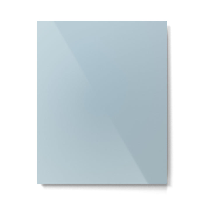 Soft Chalky Pastel Blue Solid Color Metal Print Gallery Image 1