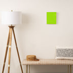 Solid Bright Green Yellow Neon Color Canvas Print Gallery Image 2