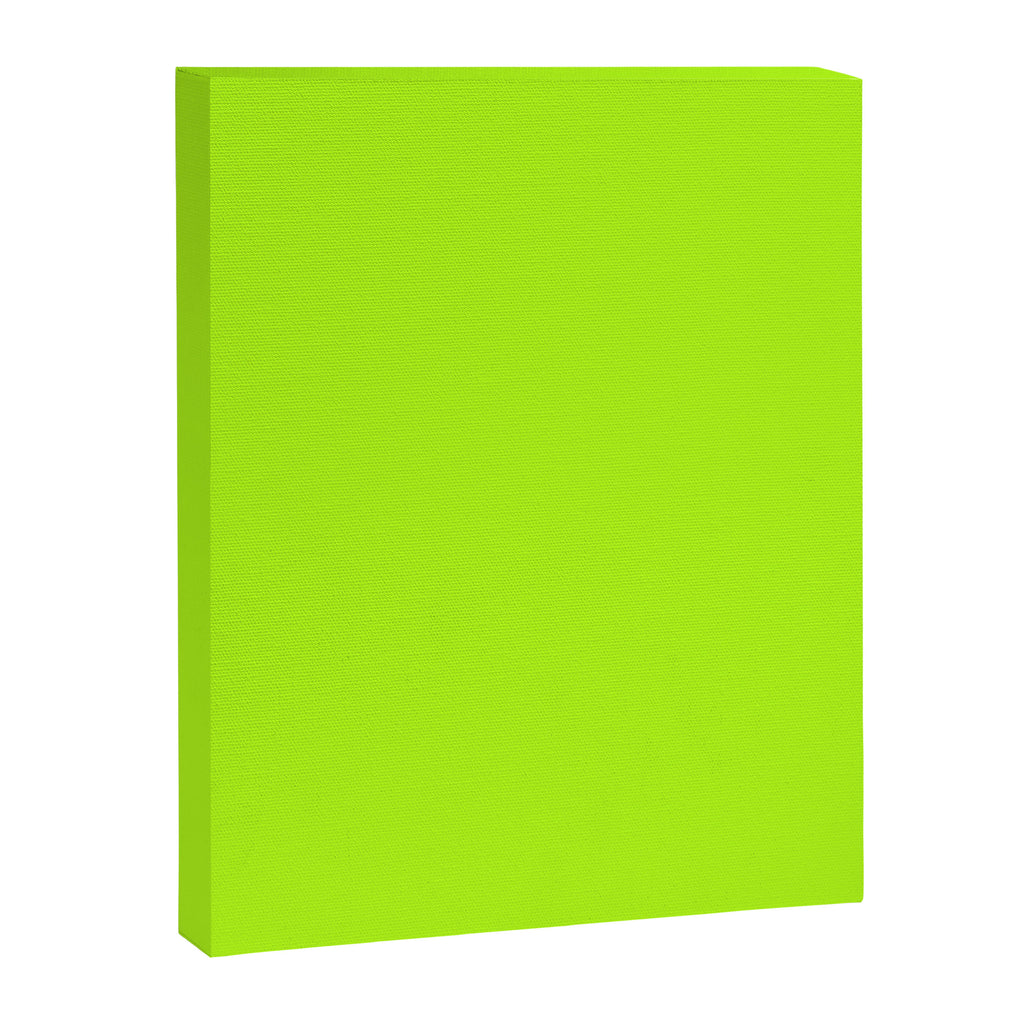 Solid Bright Green Yellow Neon Color Canvas Print Gallery Image 8
