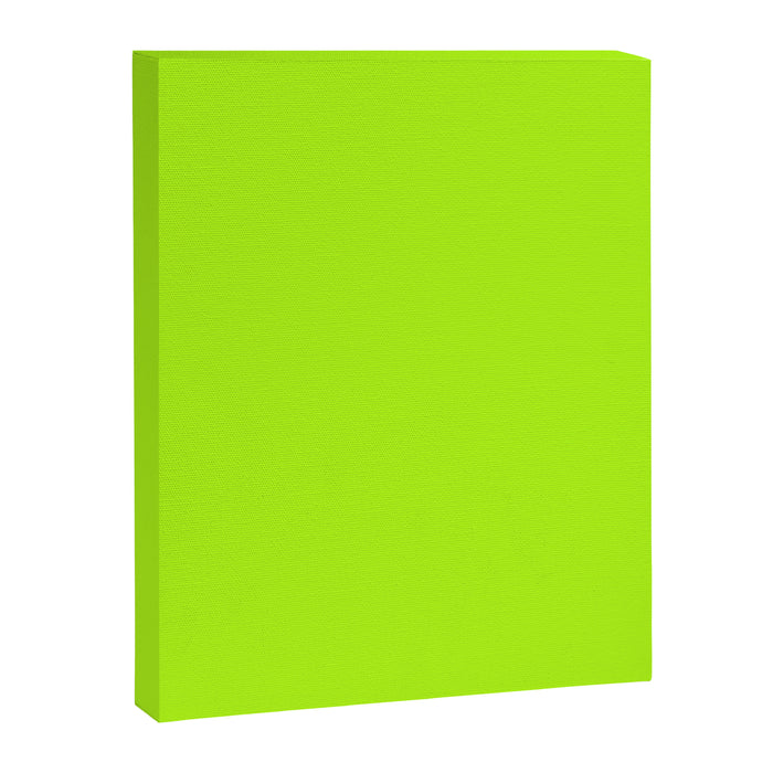 Solid Bright Green Yellow Neon Color Canvas Print Gallery Image 1