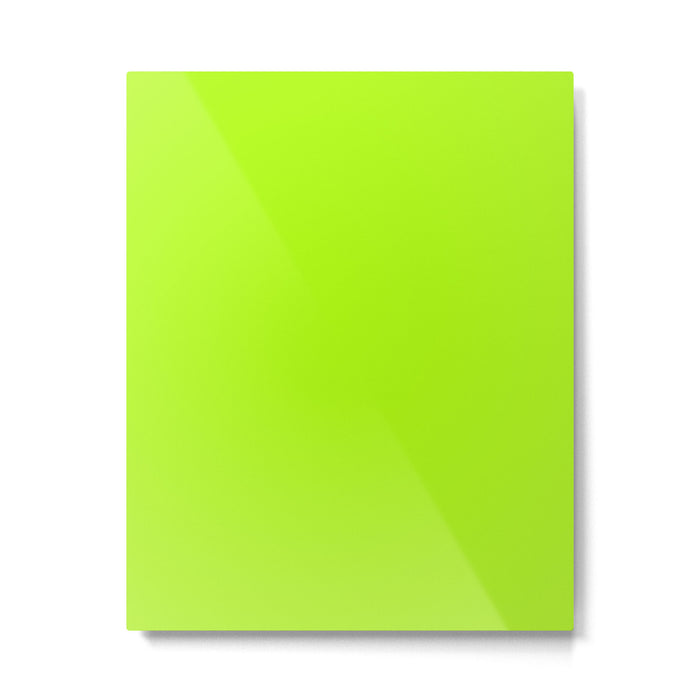 Solid Bright Green Yellow Neon Color Metal Print Gallery Image 1