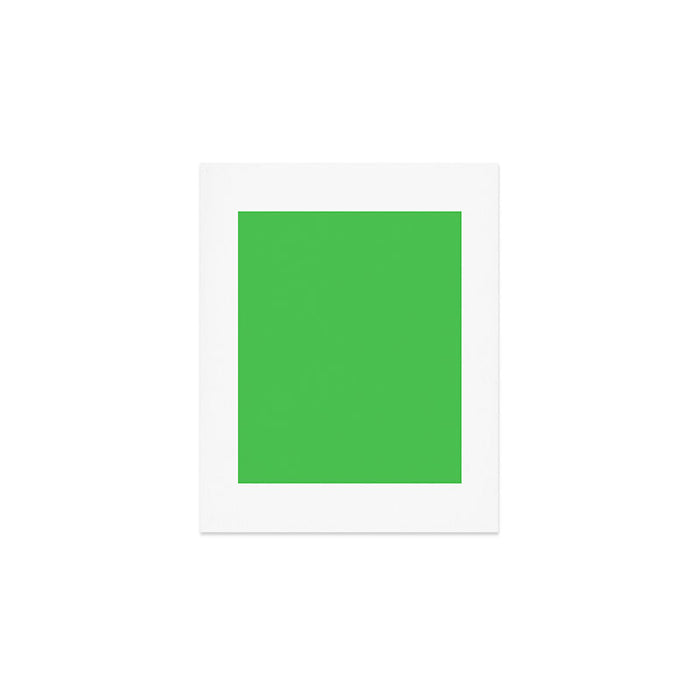 Solid Bright Kelly Green Color Art Print Gallery Image 1