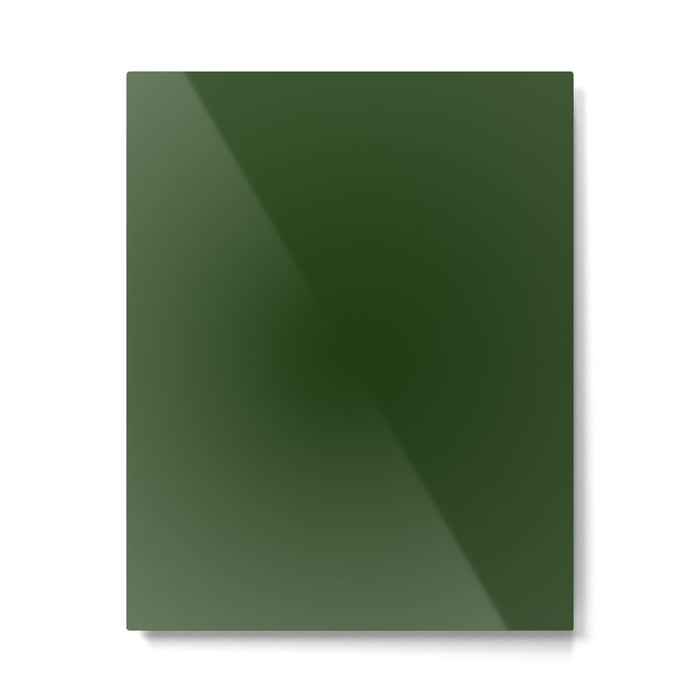 Solid Dark Forest Green Simple Solid Color All Over Print Metal Print Gallery Image 1
