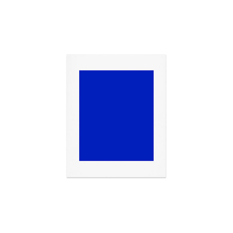 Solid Deep Cobalt Blue Color Art Print Gallery Image 1