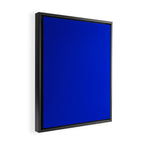 Solid Deep Cobalt Blue Color Framed Canvas Print Gallery Image 2