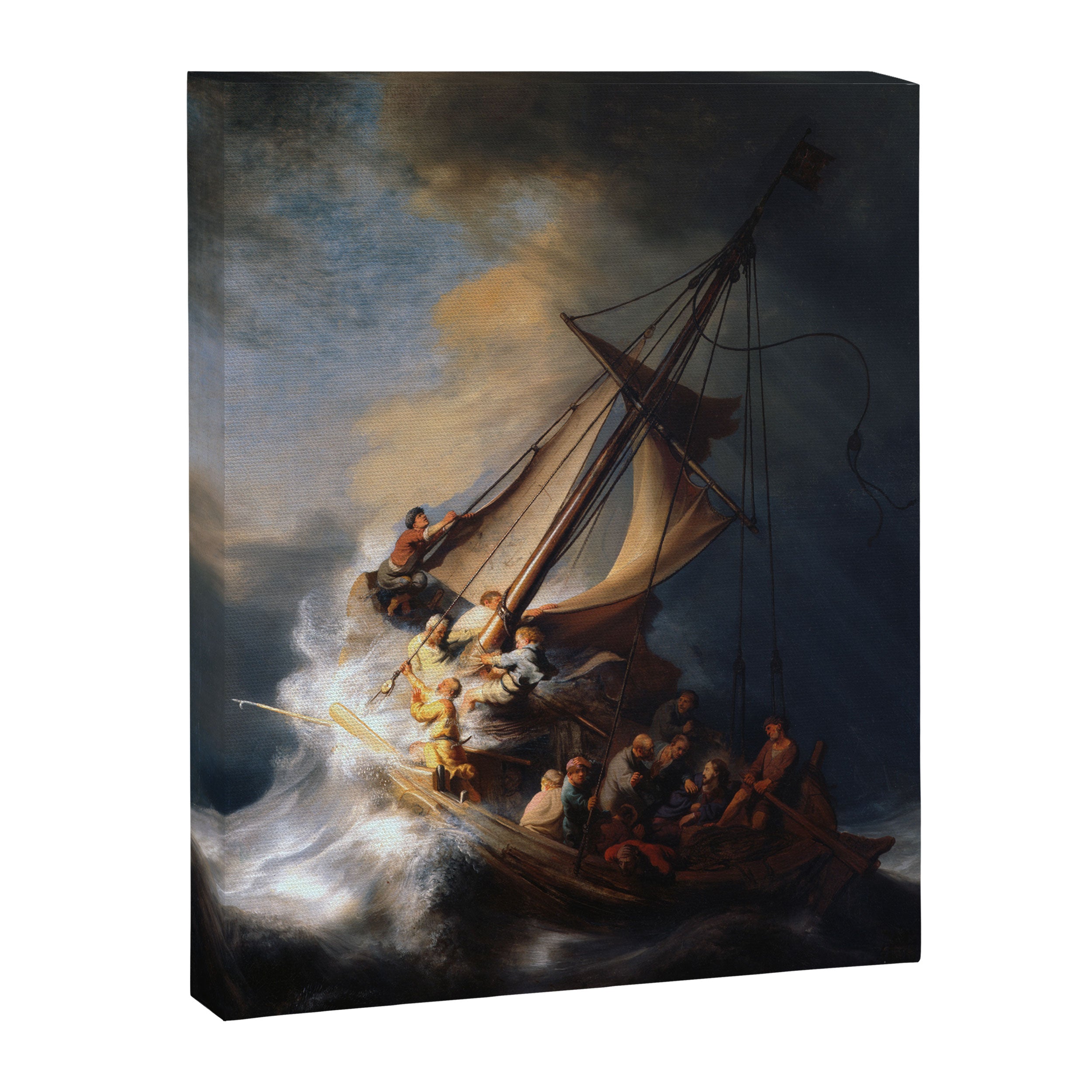 Stolen Painting - The Storm on the Sea of Galilee by Rembrandt Canvas Print Gallery Image 8