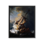 Stolen Painting - The Storm on the Sea of Galilee by Rembrandt Framed Canvas Print Gallery Image 8