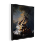 Stolen Painting - The Storm on the Sea of Galilee by Rembrandt Framed Canvas Print Gallery Image 2