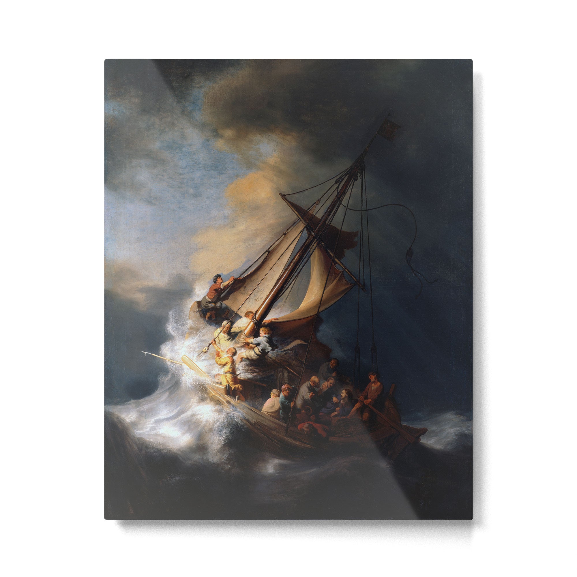 Stolen Painting - The Storm on the Sea of Galilee by Rembrandt Metal Print Gallery Image 6