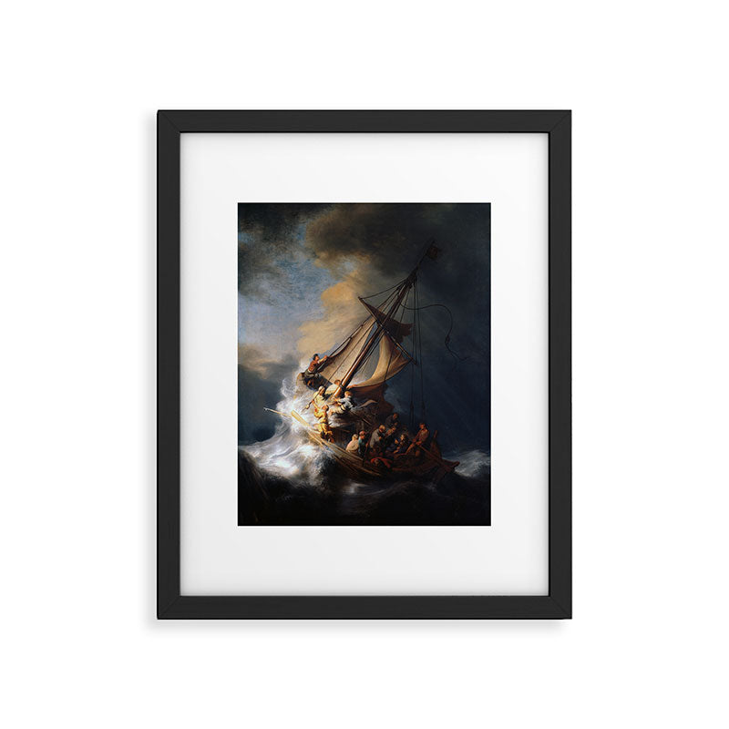 Stolen Painting - The Storm on the Sea of Galilee by Rembrandt Framed Art Print Gallery Image 6