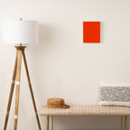 Tangy Solid Orange Pop Canvas Print Gallery Image 2