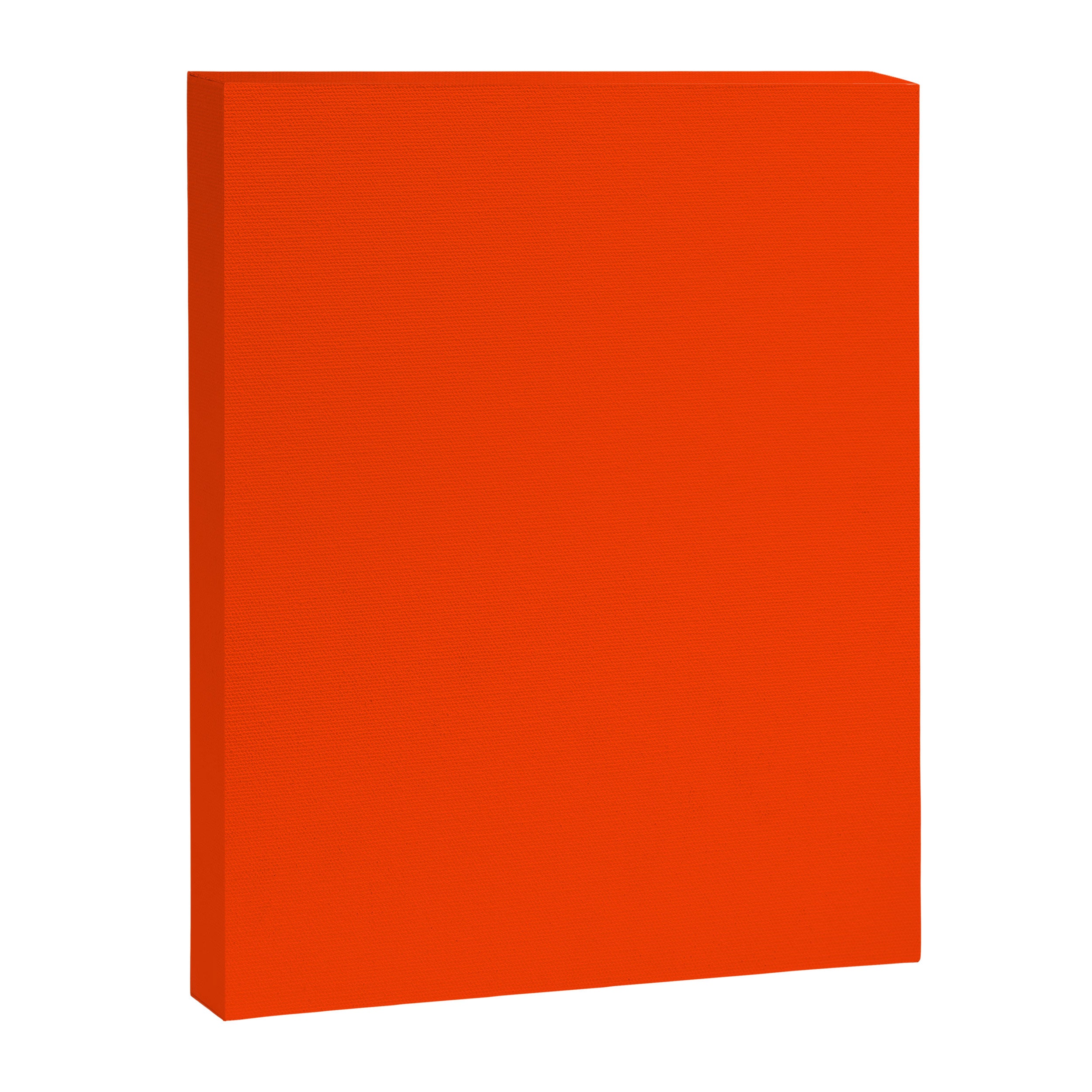 Tangy Solid Orange Pop Canvas Print Gallery Image 8