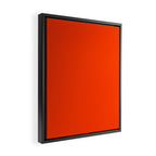 Tangy Solid Orange Pop Framed Canvas Print Gallery Image 2