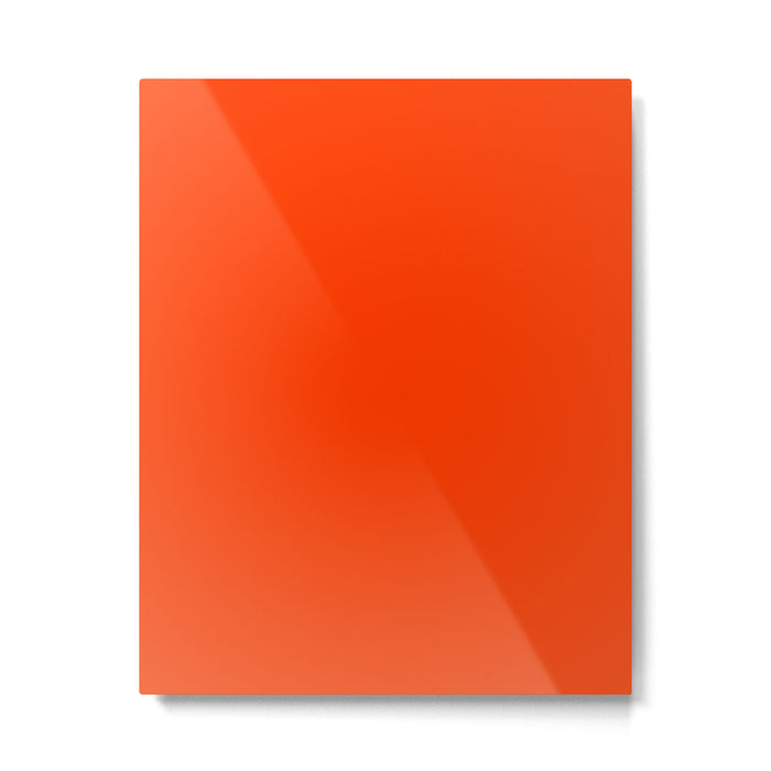 Tangy Solid Orange Pop Metal Print Gallery Image 1
